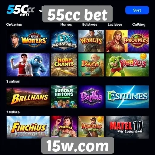 Comparativo entre jogos populares no 55cc bet